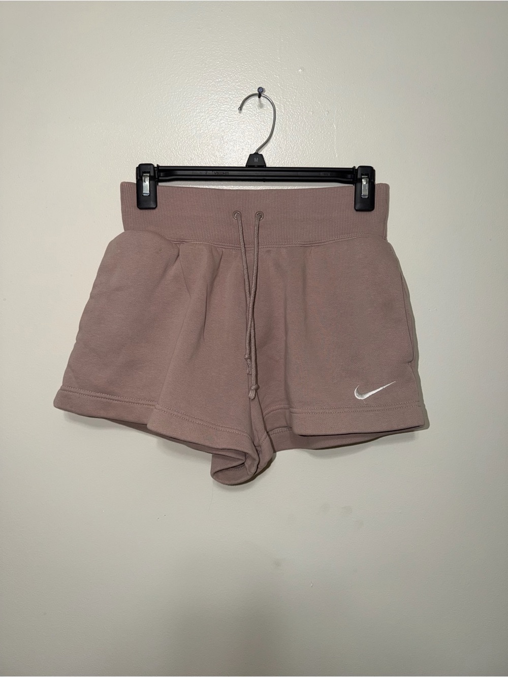 Nike Women's Mauve Athletic Fleece Shorts